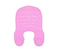 Collier de coupe de cheveux, collier de teinture de cheveux en silicone imperméable avec directives de coupe angulaire et droite, tampon de coupe de cheveux pour salon de coiffure, salon de coiffure