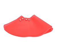 Collier de Coupe de Styliste, Collier de Coupe Magnétique pour Coiffeur Professionnel, Protège-cou en Silicone pour Coupe de Cheveux, Teinture pour Salon de Coiffure, Accessoires de Barbier(rouge)