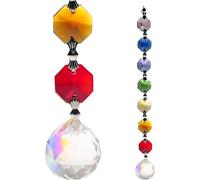 Collier de cristal de chakra Aurora Sphere Feng Shui -- 20 cm