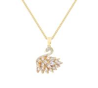 Collier de cygne élégant - pendentif brillant, bijoux mignon | Charme animal gracieux, accessoire étincelant des femmes, pièce de mode à la mode, choix de cadeaux premium, déclaration chic bijoux mère
