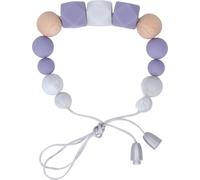 Collier de dentition à mâcher pour bébé en silicone souple Jouets de couleur vive pour nourrissons violet violet