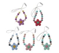 Collier De Dentition En Silicone Pour Bébé 1 Pièce, Pour Porter De Qualité Alimentaire, Perles À Longue Chaîne En Silicone Sans Bpa, Anneau De Dentition Pour Bébé, May-9