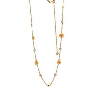 Collier de diamant clouté de fleur d'or, collier exquis de marguerite, approprié pour l'habillage quotidien, la Dating, et donner des cadeaux aux copines comme premier choix