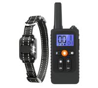 Collier de Dressage électrique pour Chien 1000m 800m Télécommande Vibration Son Choc Anti Aboiement Stop Chiens Fournitures Imperméable(B Type 800m USB)