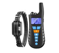 Collier de Dressage électrique pour Chien 1000m 800m Télécommande Vibration Son Choc Anti Aboiement Stop Chiens Fournitures Imperméable(E Type 800m USB)