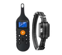 Collier de Dressage électrique pour Chien 1000m 800m Télécommande Vibration Son Choc Anti Aboiement Stop Chiens Fournitures Imperméable(D Type 800m USB)