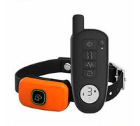 Collier de Dressage pour Chien 400M avec Chocs électriques 3 Modes de Dressage Perro Accessoires Cachorro Items Collier Anti-aboiement pour Chiens(Orange pour 1 Chien)