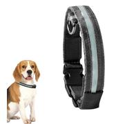 Collier de dressage pour chien avec visibilité nocturne, 3 modes clignotants, étanche à la pluie, batterie 500 mAh, collier lumineux réglable pour chien de grande taille