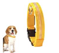 Collier de dressage pour chien avec visibilité nocturne, 3 modes clignotants, étanche à la pluie, batterie 500 mAh, collier lumineux réglable pour chien de grande taille