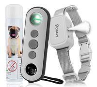 Collier de Dressage pour Chien Citronnelle avec Télécommande,3 Modes- Pulvérisation/Vibrations/Bip,3 Niveaux de Pulvérisation,Rechargeable Collier Anti Aboiements sans Choc Electrique Portée 305m
