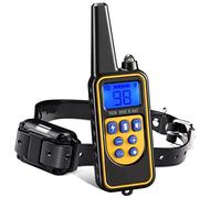 Collier de Dressage pour Chiens avec Telecommande Portée de 800 Mètres 3 Modes Choc Électrique/Vibration/Sensibilité Ducation Positive Rechargeable Étanche pour Moyen Grand Collier Chien