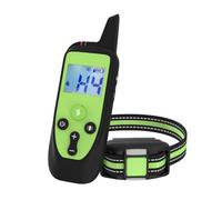 Collier de Dressage pour Chiens, Électrique Chien avec, 3 Mode de Formation Bip Vibration Choc, Portée de 1000m Étanche IP67 avec Verrouillage de Sécurité pour Petit Grand (Vert)
