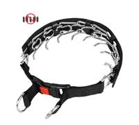 Collier de Dressage réglable en Acier Inoxydable for Chien, Collier Anti-Traction, avec revêtement en Nylon bravecto Chien(No Rubber Tips,S 2.5mm x35cm)