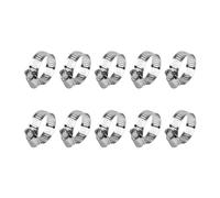 Collier de durite, Collier de Serrage Inox Réglable, diamètre extérieur 6-12 mm, largeur de clip 8 mm, Acier Inoxydable 304,Tuyau Clips a Vis,10 pcs.