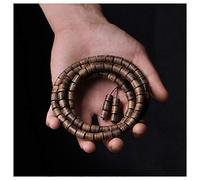 Collier de en Bois d'agar Kalimantan indonésien Naturel, Perles bouddhistes en Bois de Santal, Chapelet, Cadeau de Bijoux