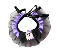 Collier de fête d ' Automne écharpe Chats Chiens, Ghost1 Bow L, R L | Bandana pour chien en tissu doux, accessoire de de marche de portrait de costume d ' Halloween