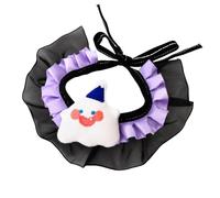 Collier de fête d ' Automne écharpe Chats Chiens, Ghost1 L | Bandana pour chien en tissu doux, accessoire de de marche de portrait de costume d ' Halloween