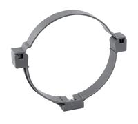 Collier de fixation à bride PVC 100mm gris Fitt, lot de 2