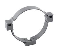 Collier de fixation à bride PVC 80mm gris Fitt, lot de 2