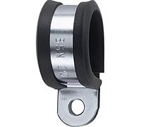 Collier de fixation acier galvanisé et profilé PVC HellermannTyton AFCS63-GS/PVC-BK/ML 166-50608