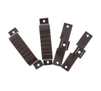 Collier de Fixation de Tuyau en Alliage D'aluminium Café 2pcs