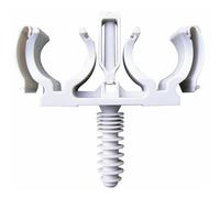 Ram - Clipeo Double, 20mm, Blanc, Seau de 100