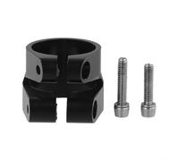 Collier de fixation robuste pour tige de selle de vélo 28,6 mm 31,8 mm en alliage d'aluminium pour cadre en carbone de 25,4 mm et 27,2 mm (noir)