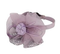 Collier de Fleurs pour Animaux de Compagnie, réglable, à la Mode, Cravates de Fleurs pour Chiots, pour fêtes d'anniversaire (17 Violet S)