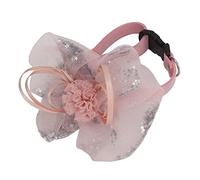Collier de Fleurs pour Animaux de Compagnie, réglable, à la Mode, Cravates de Fleurs pour Chiots, pour fêtes d'anniversaire (15 Rose S)