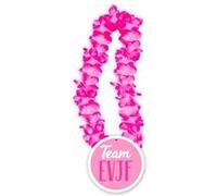 Collier de Fleurs roses Team enterrement de vie de jeune fille Multi G