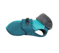 Collier De Fourrure Réfléchissante Extérieure Hivernale Enlemeuse Chaude Labrador Bulldog Greyhound Golden Retriever Haut Collier De Veste,Bleu,L