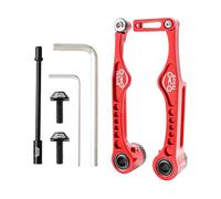 Collier de frein pliable en alliage d'aluminium pour vélos - Bras court/long - Étrier de frein en V - Accessoires de vélo en alliage d'aluminium léger - Pince de frein en V