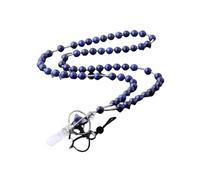 Collier De Guérison Énergétique En Cristal ,Collier Pendentif En Cristal,Collier En Pierre De Lapis-Lazuli Avec Chaîne De Perles En Pierre,Collier Pendentif Pendule Chakra Merkaba D'Énergie De