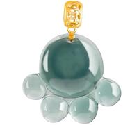 Collier de Jade à Griffe d'or, Collier de Grade Naturel Un Collier de Jade - Cadeau d'anniversaire Parfait Cadeau de la fête des mères pour la mère, la Femme la Petite Amie
