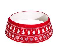 Collier De Jupe d'arbre | Housse Élastique Tricotée pour Support de Sapin de Noël,Accessoires De Décoration Festive Style Campagne pour Intérieur Appartement Dortoire Restaurant Jardin