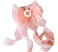Collier de Laisse pour Animaux de Compagnie Joli Harnais pour Chien Chat Noeud Gilet Laisse et Articles Accessoires Harnais Kawaii pour Chiens Chats personnalisé (Rose S 1_3kg)