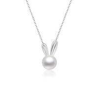 Collier de Lapin d'or, Collier Pendentif en Eau Douce Eau de l'eau, Cadeaux du Nouvel an Chinois pour Femmes