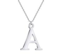 Collier de Lettre Initiale personnalisé de A à Z pour Les Femmes Hommes Alphabet Pendentif Bijoux Cadeau pour l’Anniversaire