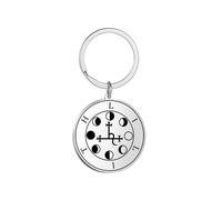 Collier de Lilith pour hommes femmes Hécate gothique phase de lune Lilith Déesse pendentif Sigil Lucifer Signe Mythologie Païen Bijoux Cadeau (argent 2)