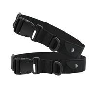 Collier de Localisation Anti-Perte pour Chien, 2 Pièces, Nylon Noir | Longueur Réglable, Anneau, Usage Extérieur, Connexion pour Laisse, pour Animal Domestique