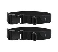 Collier de Localisation Noir Ajustable pour Chien en Nylon 2 Pièces | -ring Intégré, Usage Extérieur, Connexion Laisse, Port Confortable, Résistant à L'usure, pour Chien