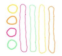 Collier de Mardi Gras 1 Set en Plastique, Bijou Festif pour Carnaval