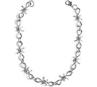 Collier de mariée Punk gothique Spine Collier de fil barbelé en métal pour bijoux de mode et