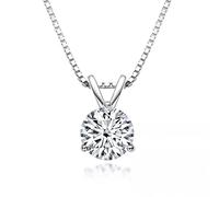 Collier de mariée scintillante 1 carat d Color Moishnite Pendant Party Fine bijoux