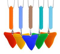 Collier de Mastication, 10 Pièces, pour Enfants TDAH, Anti Stress, 3 Ans et Plus