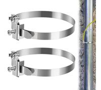 Collier de Mise à la Terre en Acier Inoxydable Galvanisé(2Pcs, 8-120mm)