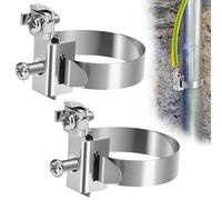 Collier de Mise à la Terre en Acier Inoxydable Galvanisé(2Pcs, 8-52mm)