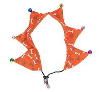 Collier de Noël de Chien ajusté décoratif Mignon de Dessin animé élégant Motif de Vacances pour Animaux de Compagnie Collier avec Cloche pour Chiens Chats