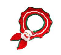 Collier de Noël pour animal de compagnie | Collier d'hiver tricoté pour animal de compagnie | Collier tricoté de forme réaliste pour schnauzers, bichon frisé, chats adultes, petits chiens, lapins