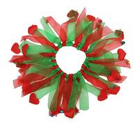 Collier de Noël pour Animal de Compagnie, Doux et coloré, décoratif, avec Cloches, pour fête, Photographie, Accessoires de Vacances, Petits et Moyens Chiens, Chats, Lapins, Design (L)